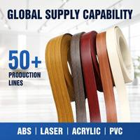 Bande de chantournage en PVC en gros sur mesure pour la fabrication de meubles en panneaux de particules et MDF