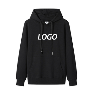 Großhandel Premium 300GSM Schwergewichtiger Baumwoll-Hoodie Übergroßer Einfarbiger Basic <span class=keywords><strong>Pullover</strong></span>-Hoodie - Product Image 1