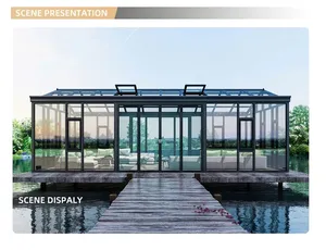 <span class=keywords><strong>Alucasa</strong></span> - Invernadero Moderno de Vidrio Low-E, Protección Solar, Casa de Cristal Prefabricada, Invernadero de Aluminio con Garantía de por Vida - Product Image 6