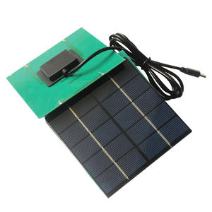 便携式1.5W 5v迷你DIY太阳能电池板充电器C型100*100毫米多晶移动电源银行便携式太阳能电池充电器 - Product Image 2