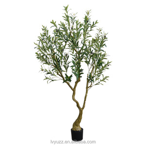 LYZZ Oh Arts - Bonsái de Olivo Artificial Grande de Plástico, 240 cm de Altura, Simulación Realista, Tacto Natural, Duradero, de Alta Calidad, para Interiores/Exteriores - Product Image 5