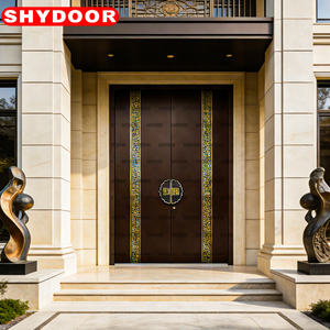 <span class=keywords><strong>Porte</strong></span> <span class=keywords><strong>d</strong></span>'<span class=keywords><strong>entrée</strong></span> de luxe en aluminium sculpté, double <span class=keywords><strong>porte</strong></span> de sécurité <span class=keywords><strong>d</strong></span>écoupée au laser en alliage de nano-cristal, <span class=keywords><strong>couleur</strong></span> unie pour villa, extérieur élégant et lumineux - Product Image 3