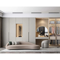 Coiffeuse moderne en bois, armoire d'angle, design personnalisé, meuble de luxe, placard avec table, 1 pièce