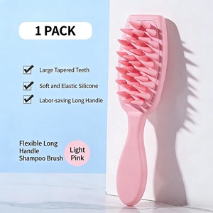 Cepillo de Baño para Perros con Mango de Silicona y Dientes Suaves, Peine de Masaje para el Cuidado y Limpieza del Pelo - Product Image 2