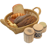 Moderne design groothandel handgeweven ovale fruitmand van rotan en wilgen, picknickmand, opbergmand, dienblad voor keuken en huisdecoratie