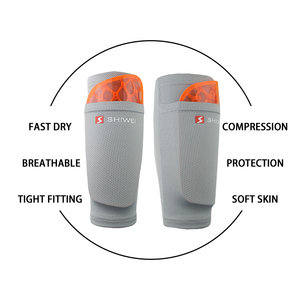 KS-6002 #   Protège-tibias de football avec poche et manchons de compression <span class=keywords><strong>pour</strong></span> protège-tibias - Product Image 6