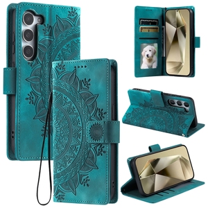 Mandala Flower Wallet Etui en cuir pour <span class=keywords><strong>Xiaomi</strong></span> 15T Pro 14T 14 Ultra 5G 13 12 Lite 11 <span class=keywords><strong>11T</strong></span> POCO X4 M4 Pro 4G Matte Stand Flip Cover - Product Image 1