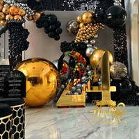 Boule de Noël gonflable en or décoration flottante de piscine extérieure ballon boule à miroir sphère géante pour la fête