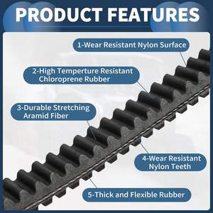 Courroie de transmission KYY, courroie trapézoïdale n° 3211106 pour <span class=keywords><strong>Polaris</strong></span> Ranger <span class=keywords><strong>500</strong></span> 700 800, caoutchouc fibre noir, résistant à l'usure, résistant aux hautes températures - Product Image 6