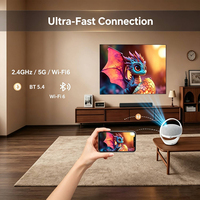 Topleo Akıllı Android 14 Projektör Ev Sineması Video Full HD Film Projektörü 4K Projektör