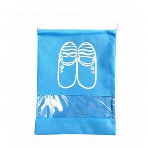 กระเป๋าใส่รองเท้าผ้าใยสังเคราะห์แบบผูกเชือกปากกระเป๋ารองเท้ากันฝุ่นกันฝุ่น - Product Image 5