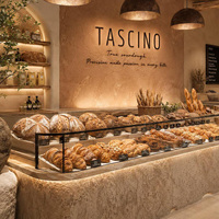 Comptoir de présentation en verre pour boulangerie commerciale, vitrine pour pâtisserie, design de magasin de desserts, boulangerie, café, comptoir intérieur pour café