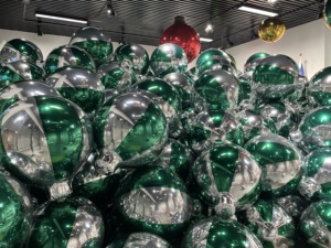 Boules de Noël gonflables géantes en PVC, grandes décorations de Noël gonflables d'extérieur, boule de Noël - Product Image 2