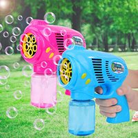 Pistolets à bulles avec 2 solutions, jouet à bulles pour enfants et tout-petits, souffleur de bulles, jouet amusant pour l'été, blaster pour fête d'anniversaire