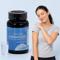 Capsules de magnésium à marque privée OEM avec malate, complément alimentaire pour le bien-être quotidien et la fonction cérébrale