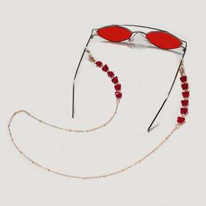 Chaîne de lunettes en alliage pour femmes, 75 cm, avec cristaux artificiels, accessoire de mode pour masques et lunettes de soleil, vente en gros - Product Image 4