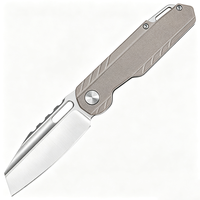 Couteau pliant de poche d'extérieur avec manche en G10 noir et lame en acier AUS-8, couteau de camping, de chasse et EDC, OEM pris en charge