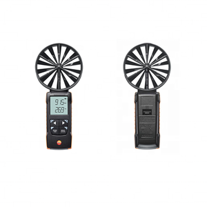 เครื่องวัดอุณหภูมิการไหลของอากาศ Testo 417 ดิจิตอล 100 มม. เครื่องวัดความเร็วลมแบบใบพัด ความละเอียด 0.01 ม./วินาที ความเร็วเริ่มต้น 0.1 ม./วินาที 0~50 - Product Image 1