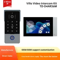 Sonnette vidéo à écran tactile LCD 7 pouces en aluminium avec alimentation CC, vision nocturne infrarouge, source d'approvisionnement dédiée à l'exportation transfrontalière, prix bas