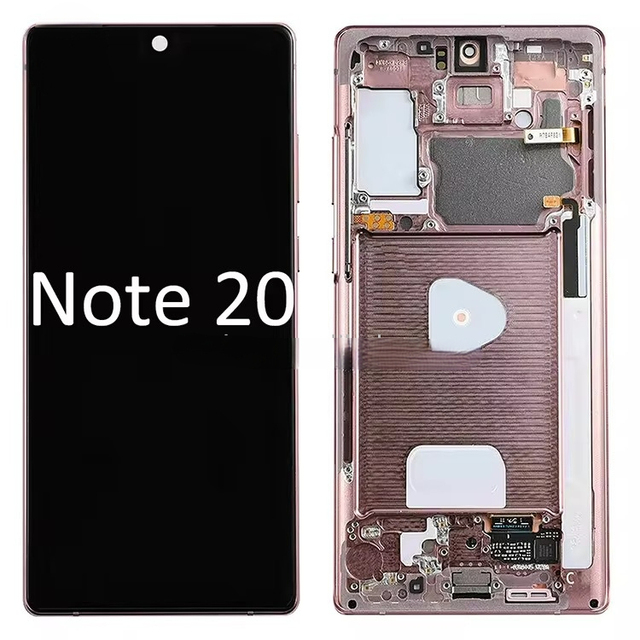 QSDT Note20 Phone Screen Replacement OLED In-cell TFT Display Touch Digitizer Assembly 300-350cd Luminance 1 Year Warranty