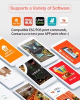Impresora Térmica de Recibos Económica de 58 mm ZYWELL Z5801 con Adaptador de Corriente Integrado USB/WiFi POS para Android/iOS/Windows, en Stock, 1 Año de Garantía