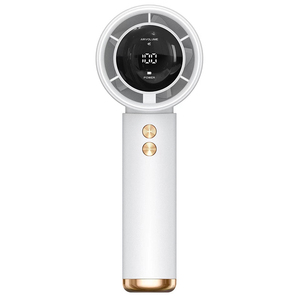 Portable <b>Handheld</b> Water <b>Mist</b> <b>Fan</b> Green Plastic Brushless Motor USB Rechargeable 3200mAh Battery 5W 3 Blades Oscillating - Product Image 1