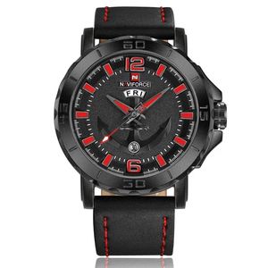 Reloj <span class=keywords><strong>NAVIFORCE</strong></span> <span class=keywords><strong>9122</strong></span> de Lujo para Hombre, Marca Deportiva, Correa de Cuero, Resistente al Agua, Reloj Analógico Digital para Hombre, Reloj Masculino - Product Image 4