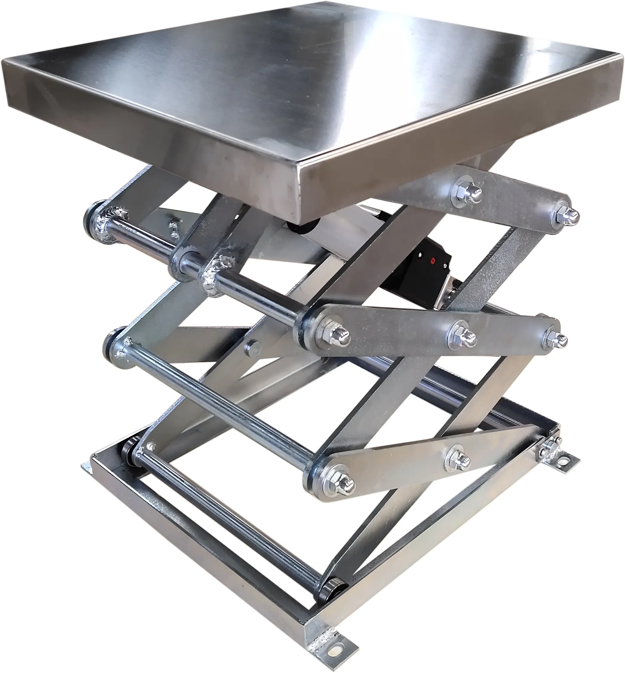 Stainless Steel Lift Table For Lab Small Scissor Lift Table Adjustable Hydraulic Lift