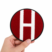 Patchs brodés personnalisés en chenille et sequins thermocollants, badges à coudre avec logo laser, appliques pour chapeaux, sacs et vêtements