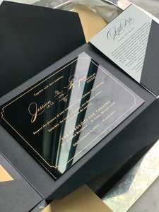 Invitations de modèle clair 2024 verre carte de <span class=keywords><strong>parchemin</strong></span> de crédit pas cher cérémonie de la puberté Invitation de billette Invitations de <span class=keywords><strong>Mariage</strong></span> - Product Image 5