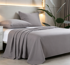 <span class=keywords><strong>Drap</strong></span> plat en coton respirant 300TC, linge <span class=keywords><strong>de</strong></span> <span class=keywords><strong>lit</strong></span> léger pour chambre d'hôtes - Product Image 3