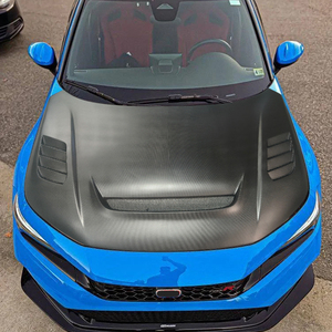 Capó de Fibra de Carbono Seca Negro Mate Personalizado con Ventilación para <span class=keywords><strong>Honda</strong></span> Civic 11ª Gen FL5 Type R, Mejora del Capó del Motor de Fibra de Carbono - Product Image 4
