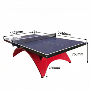<span class=keywords><strong>Table</strong></span> de tennis de <span class=keywords><strong>table</strong></span> à double arche en forme de papillon, personnalisable, planche SMC imperméable, <span class=keywords><strong>table</strong></span> de <span class=keywords><strong>ping</strong></span>-<span class=keywords><strong>pong</strong></span> pour l'entraînement en extérieur - Product Image 2