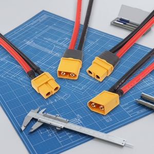 Fabrieksgroothandelsprijs 2-pins batterijladerconnector XT30 XT60 siliconenkabel mannelijke en vrouwelijke kabelboom - Product Image 3