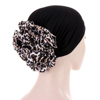 Turban musulman pour femmes en mousseline douce à motif tropical, imprimé multicolore, grande décoration florale, mode quatre saisons