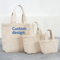 Tas Belanja Kanvas Katun Polos Berkualitas Tinggi Grosir, Tas Tote Katun dengan Logo Cetak Kustom dan Ukuran Sesuai Pesanan