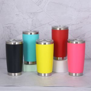 Multi Color Tumbler Set 20Oz Pink Black <b>Hot</b> Pink Purple Red Yellow Green Turquoise White Stainless Steel ASM25 - Product Image 6