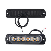 6 LED Not blitz Warn licht leiste LKW Auto Leuchtfeuer Lampe mit Bernstein Rot Blau Weiß Ampel Neuer Zustand