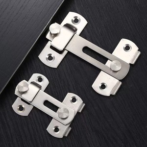 Stainless Steel Door Latch 201 Steel Brushed Finish Easy Installation Modern Minimalist Design For Home Sliding Door Bolt - Product Image 1
