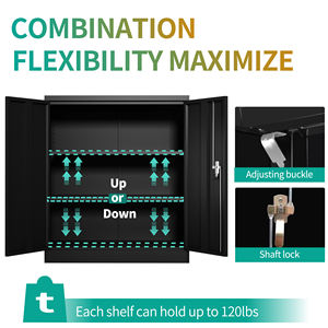 Armoire à dossiers en acier de style moderne avec serrure secrète, design modulaire réglable pour l'école, l'hôtel, le salon, le bureau - Product Image 4