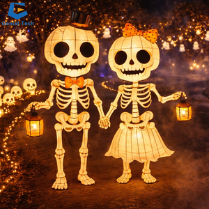 Escultura Luminosa de Dinosaurio Fantasma de Halloween con Ojos Animados, IP67, para Zona de Terror de Parques Temáticos, con Certificación CE - Product Image 3