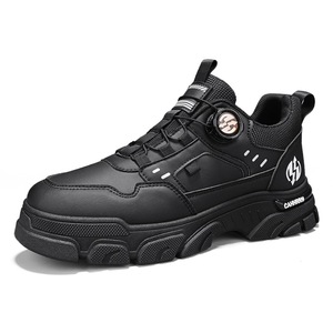 Nouvelles chaussures Martin pour hommes à bouton rotatif, automne et hiver, chaussures de travail, chaussures décontractées d'extérieur, chaussures polyvalentes, chaussures de sport à semelle épaisse pour hommes - Product Image 2