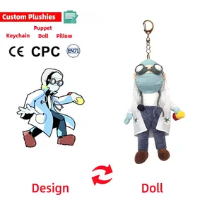 Custom Plush Keychains Toy Doll Manufacturer Small 5cm Keychains Characters