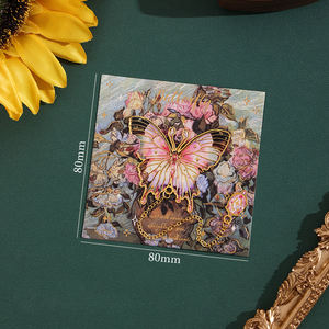 Hot Selling Butterfly Ölgemälde Serie Retro geformte bunte Schmetterling Lesung Metall Lesezeichen - Product Image 3