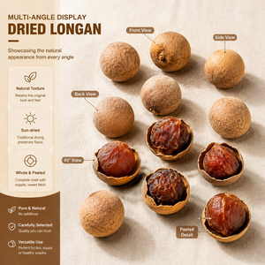 Frutta di Longan Essiccata Intera OEM, Ingrediente Naturale per Tè alle Erbe e Zuppe, Tradizionale Cinese, 10kg - Product Image 3