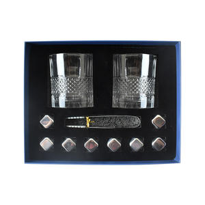 プレミアムウイスキーオンザロックスキット8非希釈アイスストーン、スコッチ/バーボン用鉛フリーグラス & トング2個 - Product Image 5