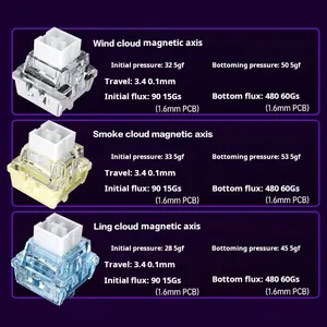 <span class=keywords><strong>Clavier</strong></span> mécanique sans fil AULA MINI60 HE Tri-mode avec interrupteurs magnétiques, taux de polling de 8000 Hz, rétroéclairage RGB, <span class=keywords><strong>clavier</strong></span> pour joueurs FPS Esports - Product Image 5