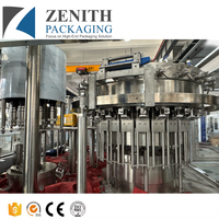 Mesin Pengisian dan Penutupan Jus All-in-one / Merek Zenith Desain Anti-penyumbatan Akurasi Tinggi 1mm Rendah Kebisingan dengan Partikel Pulp