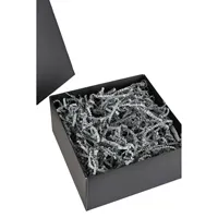 Boîte cadeau noire personnalisée avec des matériaux recyclés, lamination brillante/mate pour l'emballage