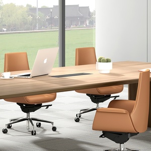 Customized Modern High-End Office Desk Wooden Conference Table for Meeting Room Furniture for Office Use - Product Image 3